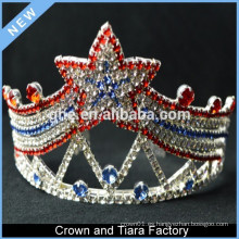 Decoración de la corona de la tiara de los reyes de la estrella al por mayor